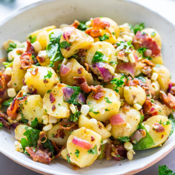 Potato Salad with Bacon (BEST EVER!) - Averie Cooks