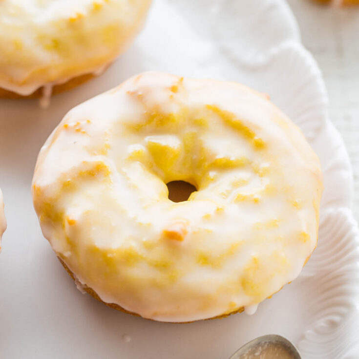 Baked Lemon Donuts with Lemon Glaze - Averie Cooks