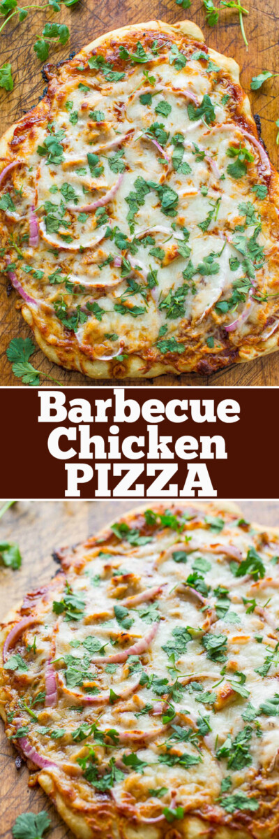 15-Minute BBQ Chicken Pizza - Averie Cooks