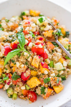 Garden Fresh Summer Quinoa Salad - Averie Cooks