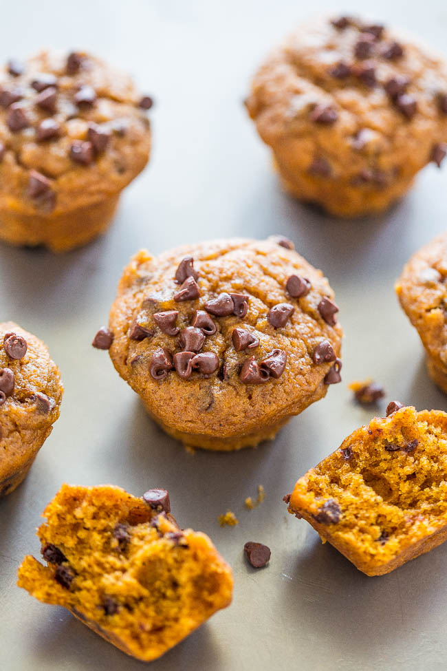 Mini Pumpkin Chocolate Chip Muffins Recipe