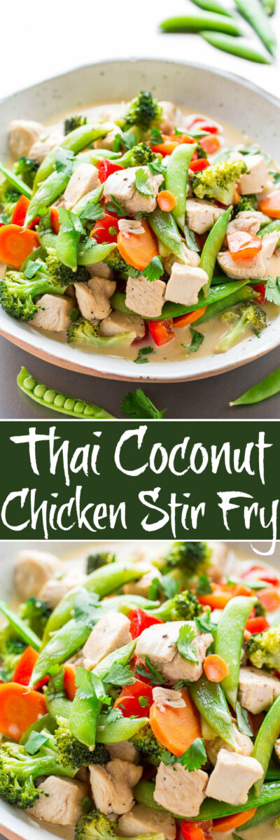 20-Minute Thai Chicken Stir-Fry - Averie Cooks