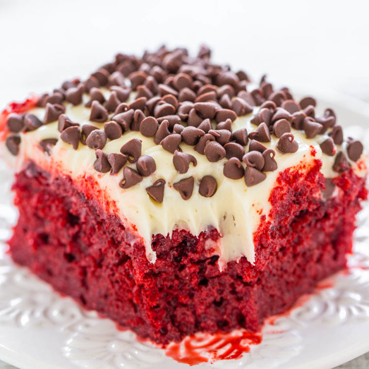 Easiest Red Velvet Poke Cake Recipe Averie Cooks
