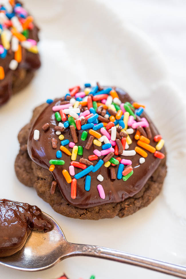 Double Chocolate Peppermint Cookies - Averie Cooks