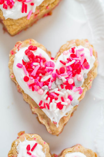 Soft Frosted Heart Cookies (Valentine's Day Cookies!) - Averie Cooks