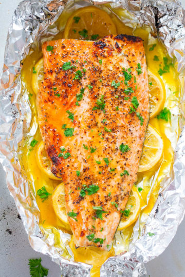 Quick & Easy Baked Honey Lemon Salmon - Averie Cooks