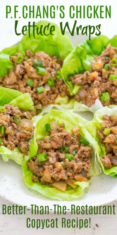 Copycat P.F. Chang's Lettuce Wraps - Averie Cooks