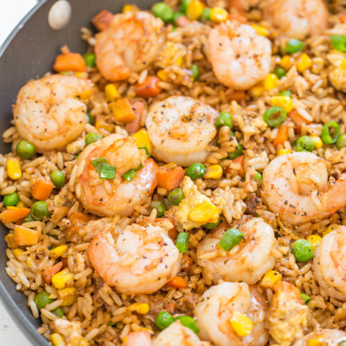 Easy Better-Than-Takeout Shrimp Fried Rice - Averie Cooks