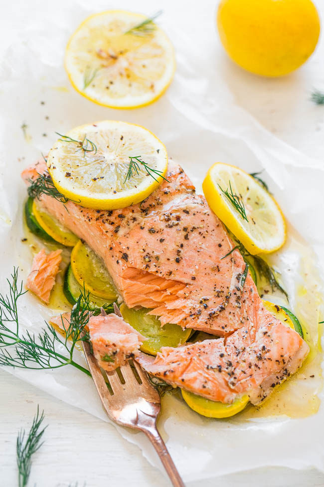 Baked Salmon in Parchment Paper (Quick & Easy!) - Howe We Live