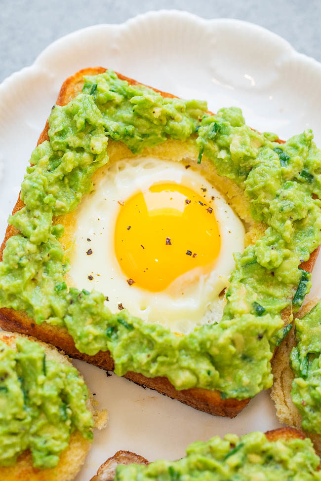 Egg In A Hole Avocado Toast Averie Cooks