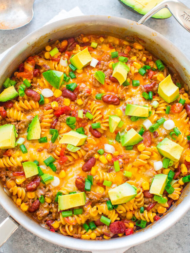 Ground Beef Taco Pasta  One Pot Recipe   - 83