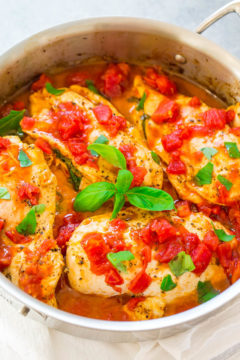 Caprese Stuffed Chicken - Averie Cooks