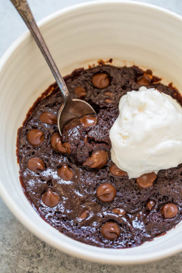 1-Minute Microwave Brownie In A Mug (No Egg!) - Averie Cooks