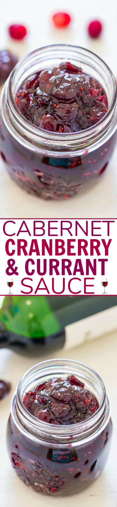 Red Wine & Currant Cranberry Sauce (So Unique!) - Averie Cooks