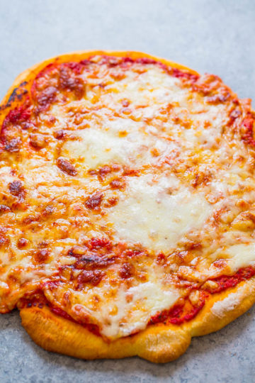 Three Cheese Pizza Recipe (Quick & Easy!) - Averie Cooks