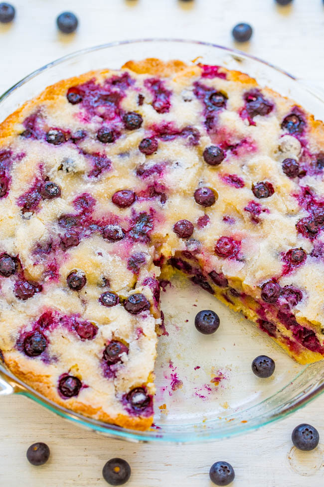Crustless Blueberry Pie | Averie Cooks | Bloglovin’
