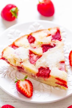 Crustless Strawberry Pie Recipe - Averie Cooks