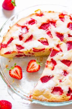 Crustless Strawberry Pie Recipe - Averie Cooks