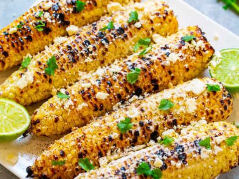 Grilled Mexican Street Corn (Elote) - Oh Sweet Basil Recipe