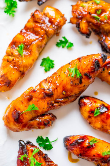 Grilled Honey BBQ Chicken - Averie Cooks