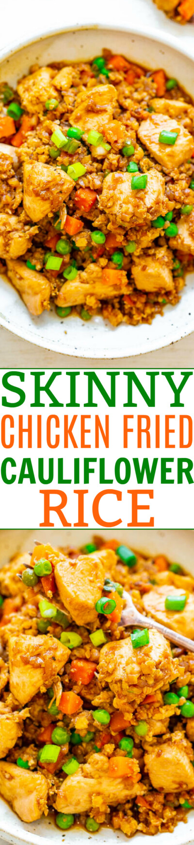 Low Carb Cauliflower Chicken Fried Rice Averie Cooks 6491