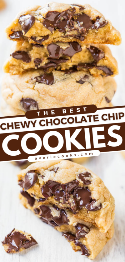 Soft & Chewy Chocolate Chip Cookies (Pudding Cookies!) - Averie Cooks