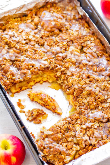 Cinnamon Roll Apple Bake (Quick & Easy!) - Averie Cooks