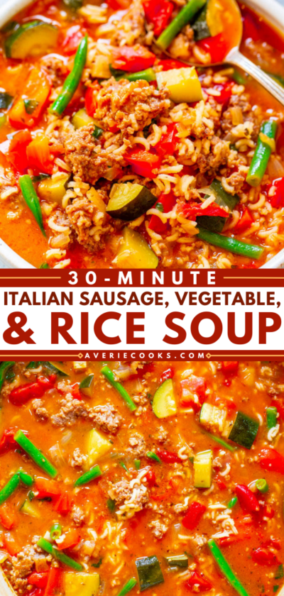 Easy 30-Minute Italian Sausage Soup - Averie Cooks