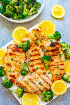 Simple Grilled Lemon Chicken - Averie Cooks