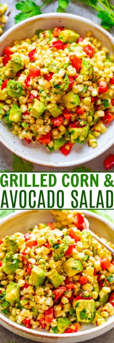 Avocado Corn Salad (EASY & Healthy!) - Averie Cooks