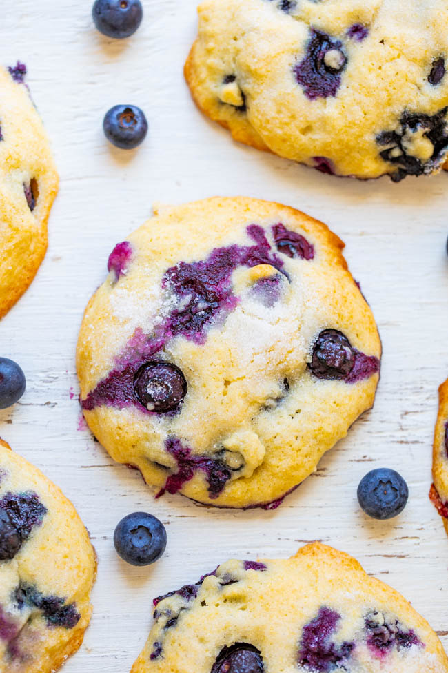 Blueberry Muffin Tops - Averie Cooks
