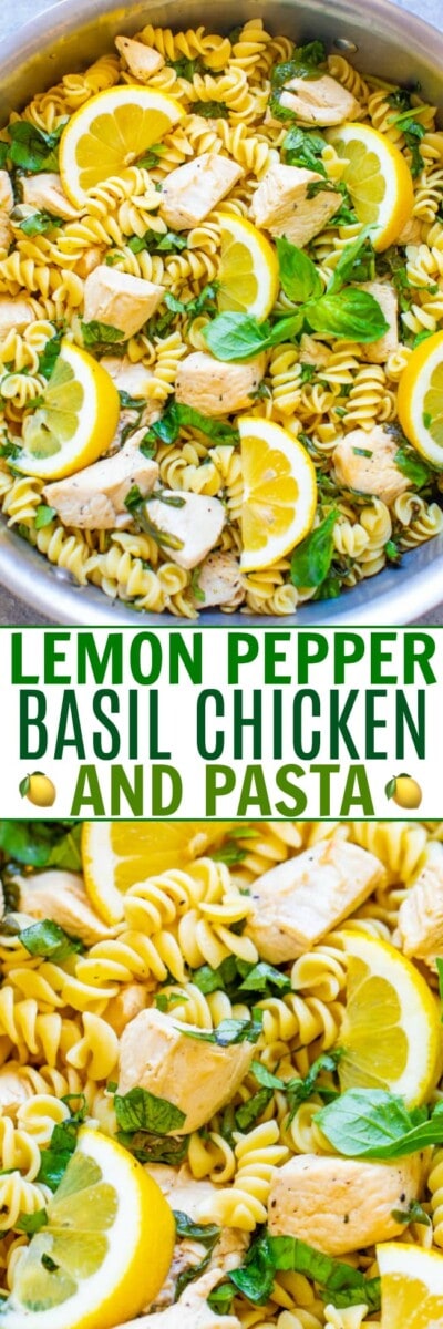 15 Minute Lemon Pepper Chicken Pasta Averie Cooks