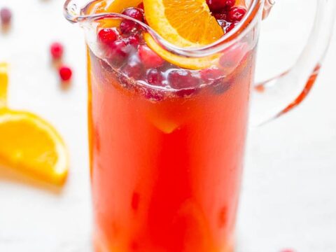 Sparkling Cranberry Punch Non-Alcoholic Drink Recipe