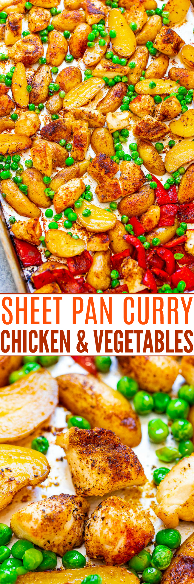 Baked Curry Chicken and Vegetables - Averie Cooks