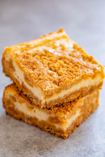 Butterscotch Cheesecake Bars Recipe (So EASY!) - Averie Cooks