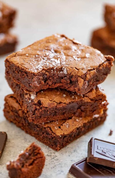 The Best Fudgy Sea Salt Brownies - Averie Cooks