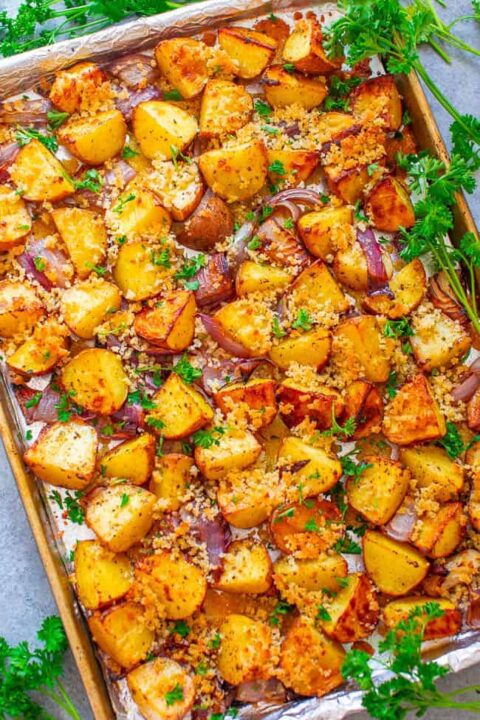 Crispy Roasted Ranch Potatoes Averie Cooks 7227