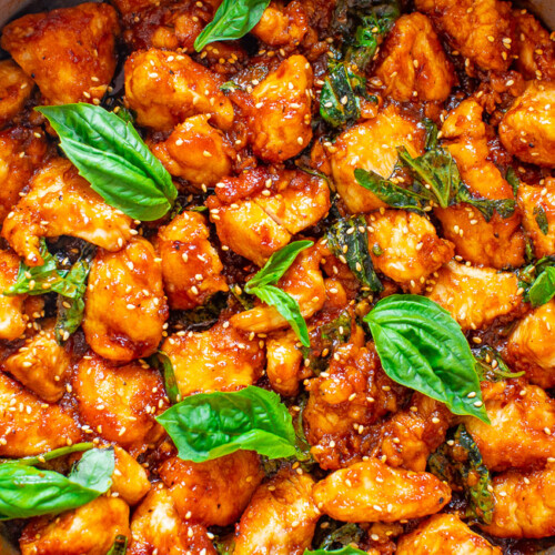 Sticky Basil Chicken