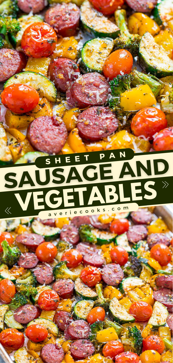 Sheet Pan Sausage and Veggies - Salt & Baker