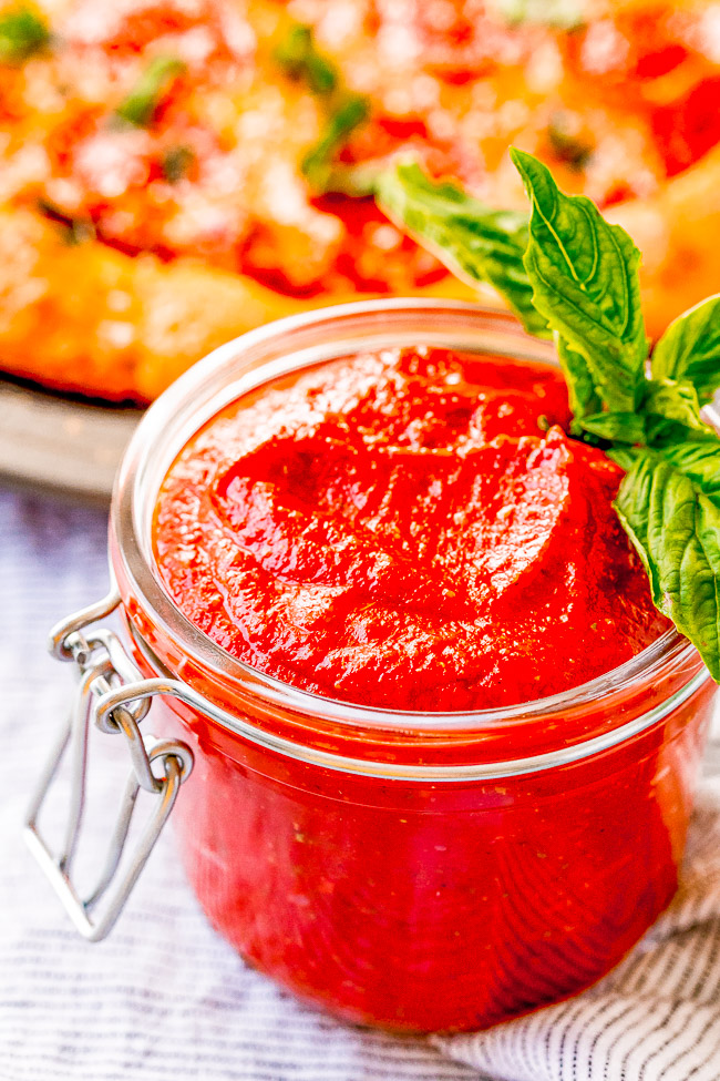 Homemade Pizza Sauce in the Deluxe Cooking Blender & Hot Pizza Dip