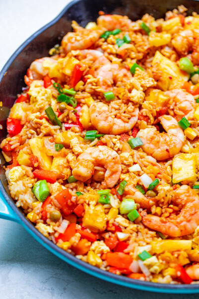 Easy Better-Than-Takeout Shrimp Fried Rice - Averie Cooks