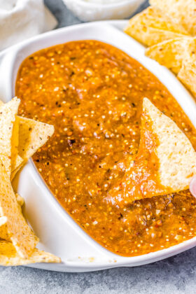 Sweet and Spicy Chipotle Salsa Recipe - Averie Cooks