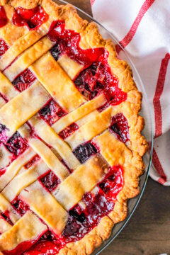 BEST EVER Strawberry Rhubarb Pie (with Tapioca!) - Averie Cooks