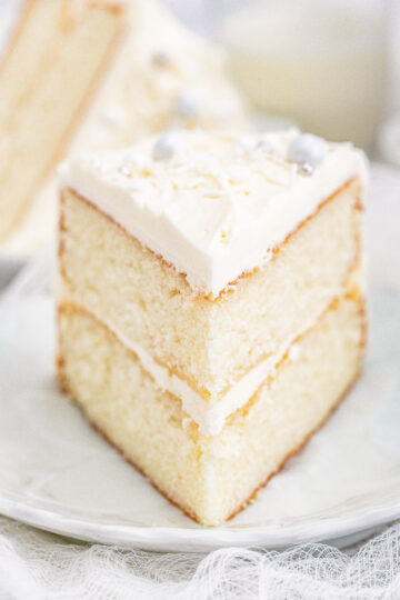 Classic White Layer Cake (From Scratch!) - Averie Cooks