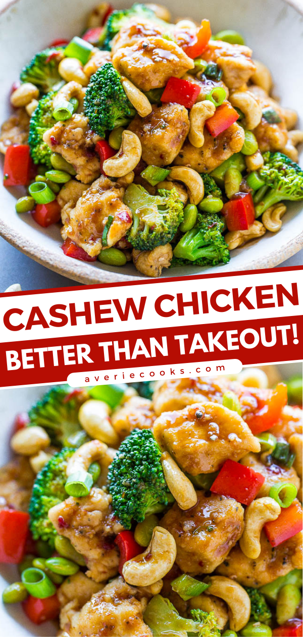 Cashew Chicken {Better than Takeout} | AverieCooks.com