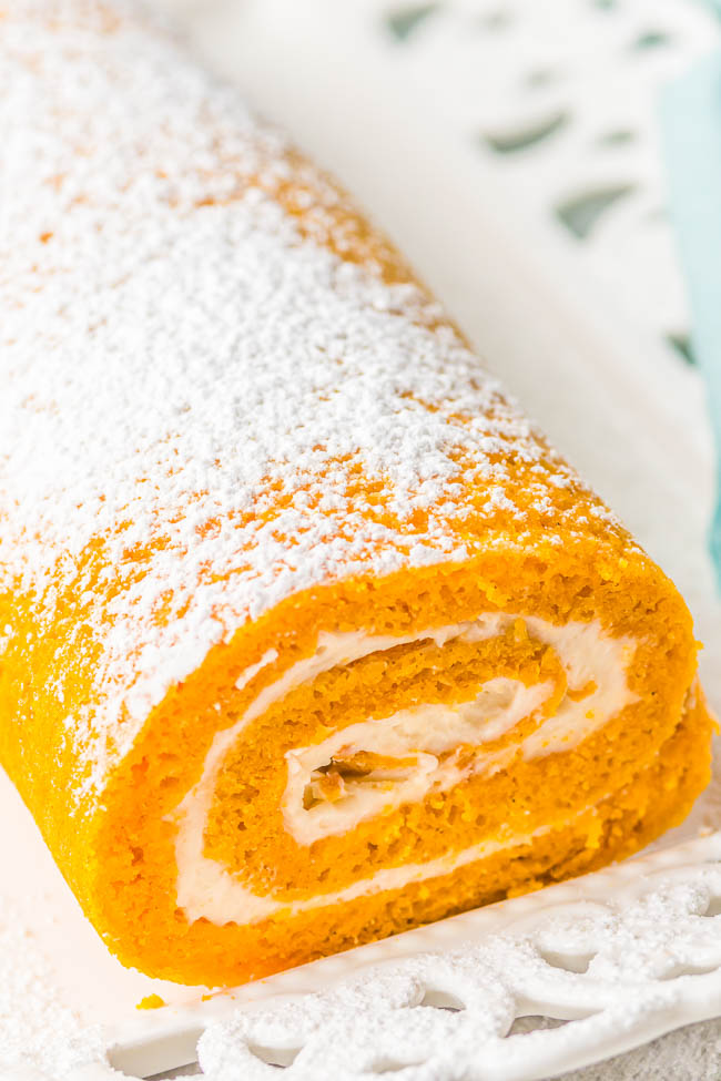 The BEST Pumpkin Roll Recipe with step by step instructions!