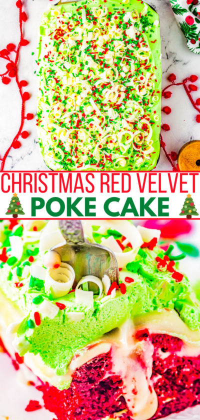 Red Velvet Christmas Cake - Averie Cooks