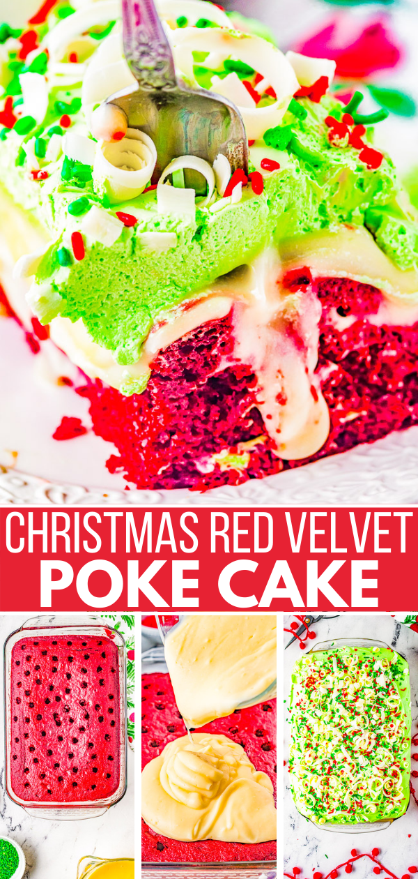 Red Velvet Christmas Cake - Averie Cooks