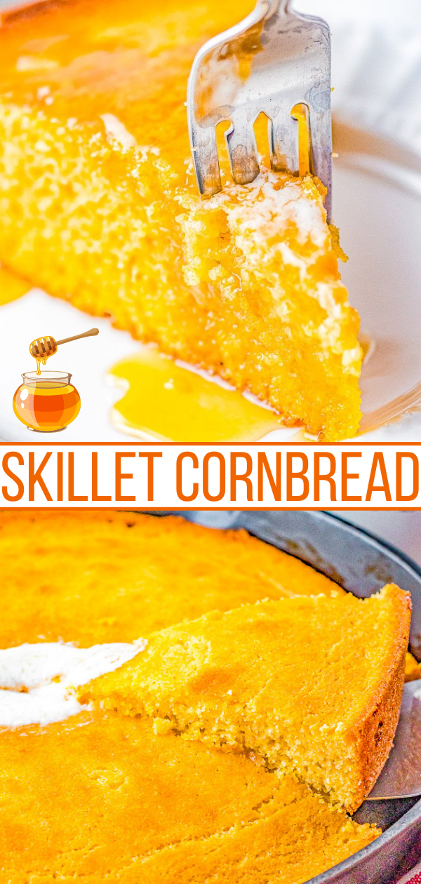 30 Minute Cast Iron Skillet Cornbread Recipe - 13