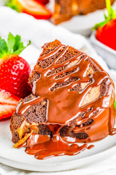 Triple Chocolate Bundt Cake With Ganache - Averie Cooks